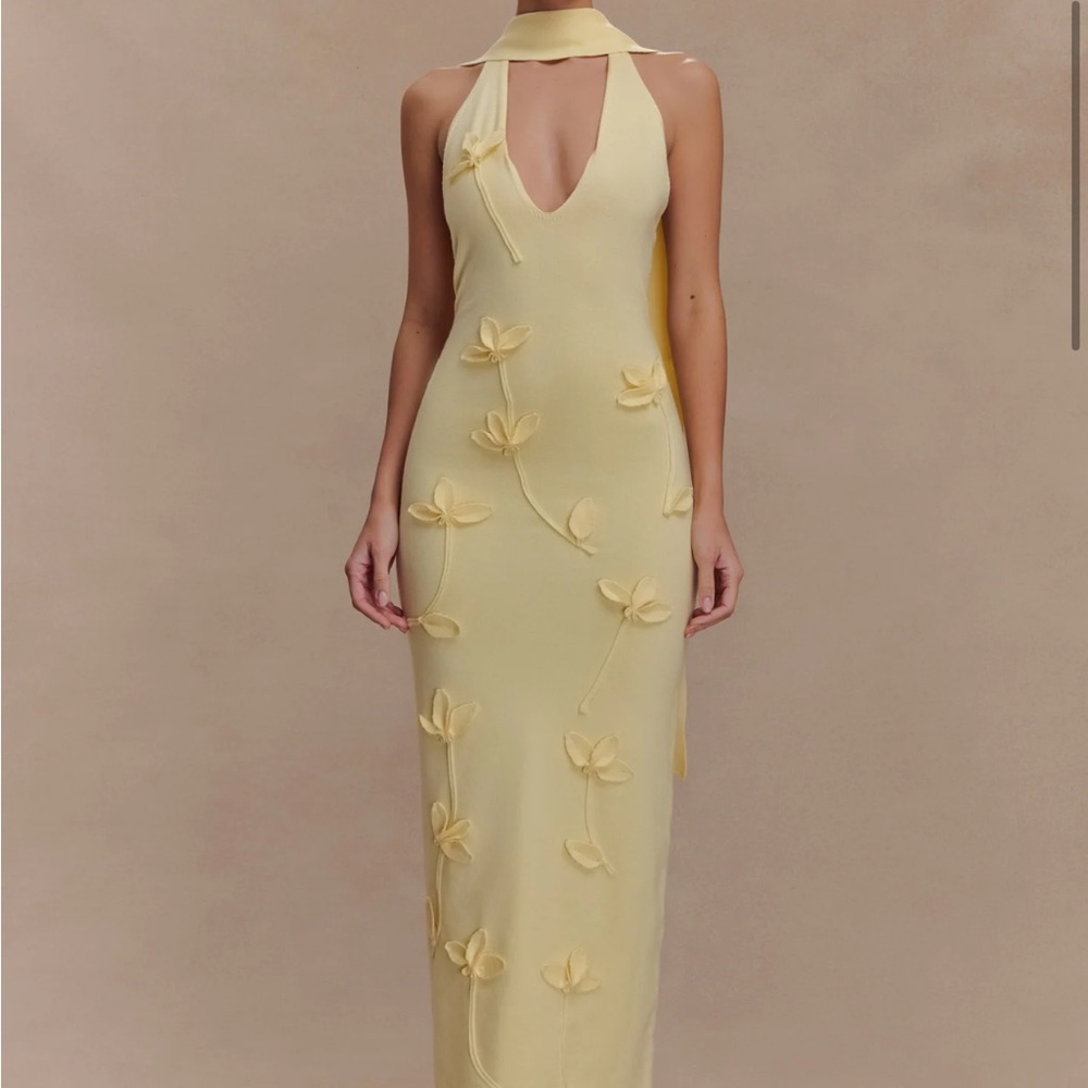 WYNN Floral Knit Midi Dress - Picture 2 of 7